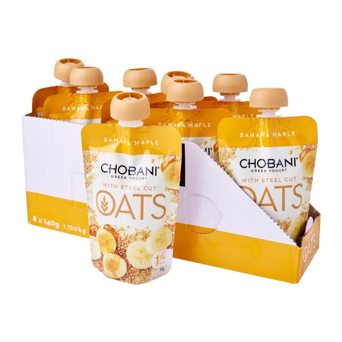 Chobani ბანანის ნეკერჩხლის ტომარა შვრია
